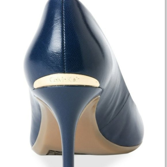 Calvin Klein Gayle Stiletto Pumps Navy 7.5 - Picture 3 of 8